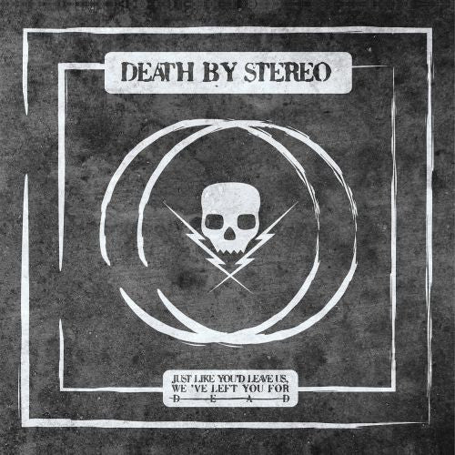 DEATH BY STEREO 'JUST LIKE YOU'D LEAVE US, WE'VE LEFT YOU FOR' 12" EP - IMPORT - YELLOW/BLACK/SPLATTER