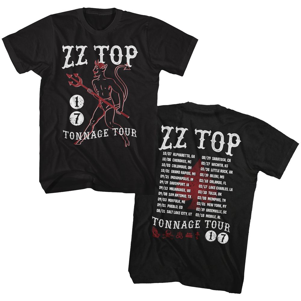 ZZ TOP - TONNAGE TOUR 17 SHIRT