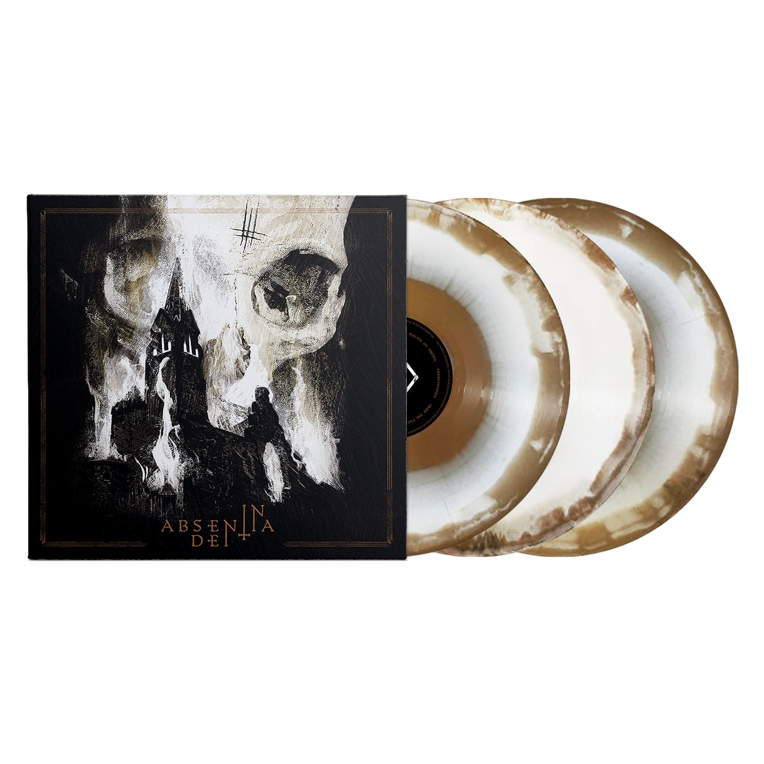 BEHEMOTH 'IN ABSENTIA DEI' 3LP - GOLD/WHITE MELT