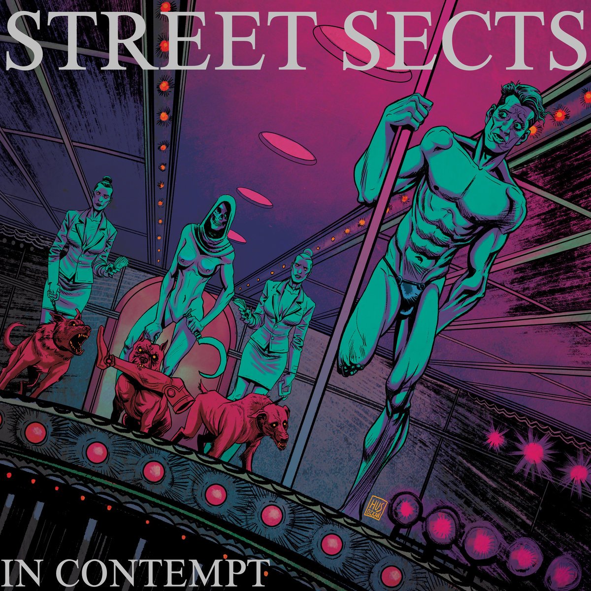 PORTRAYAL OF GUILT & STREET SECTS 'SPLIT' 7" - BLUE