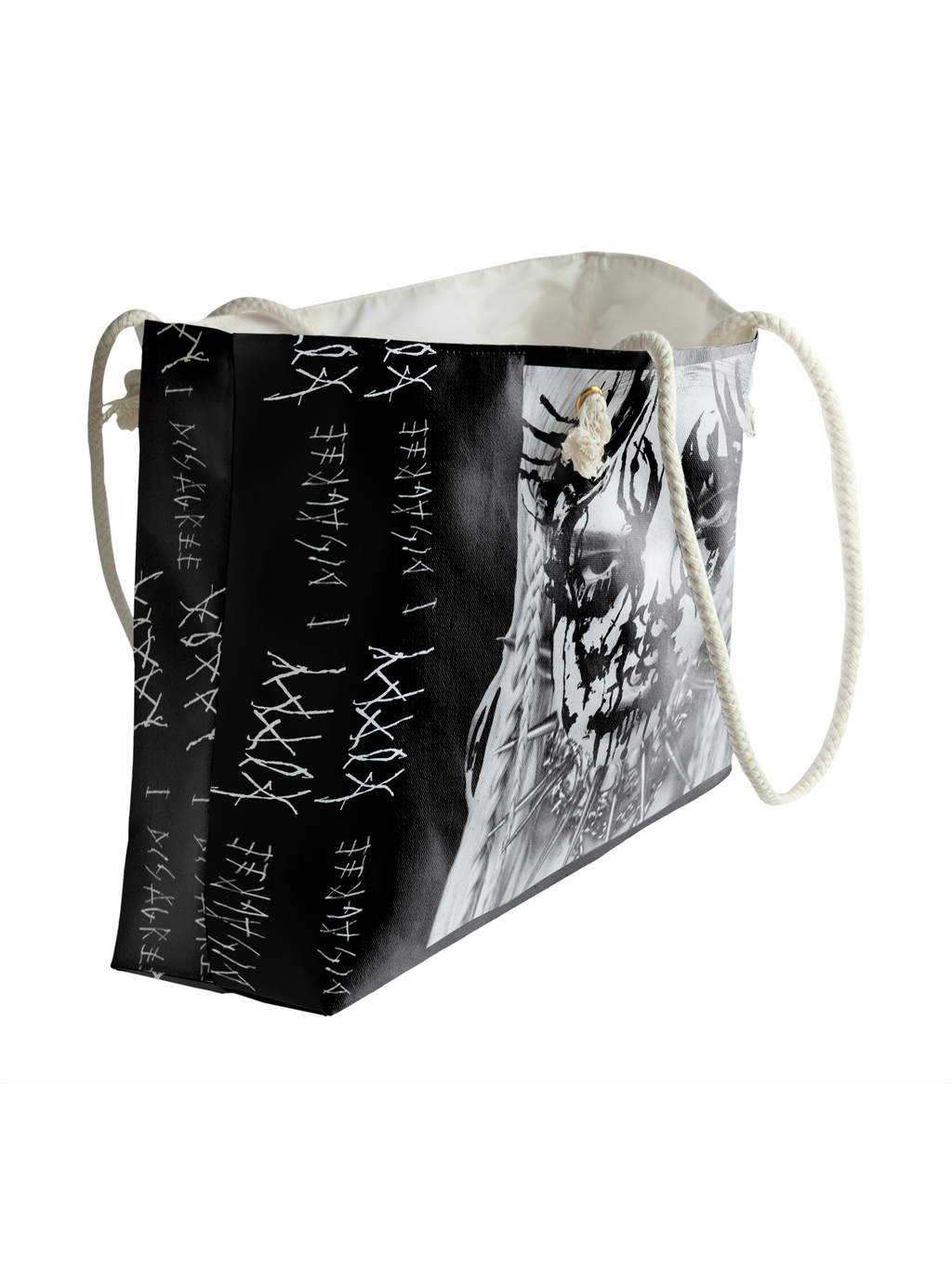 POPPY - 'I DISAGREE' - ROPE HANDLED BEACH BAG