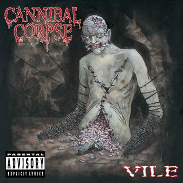 CANNIBAL CORPSE 'VILE' LP - SILVER/RED/SPLATTER