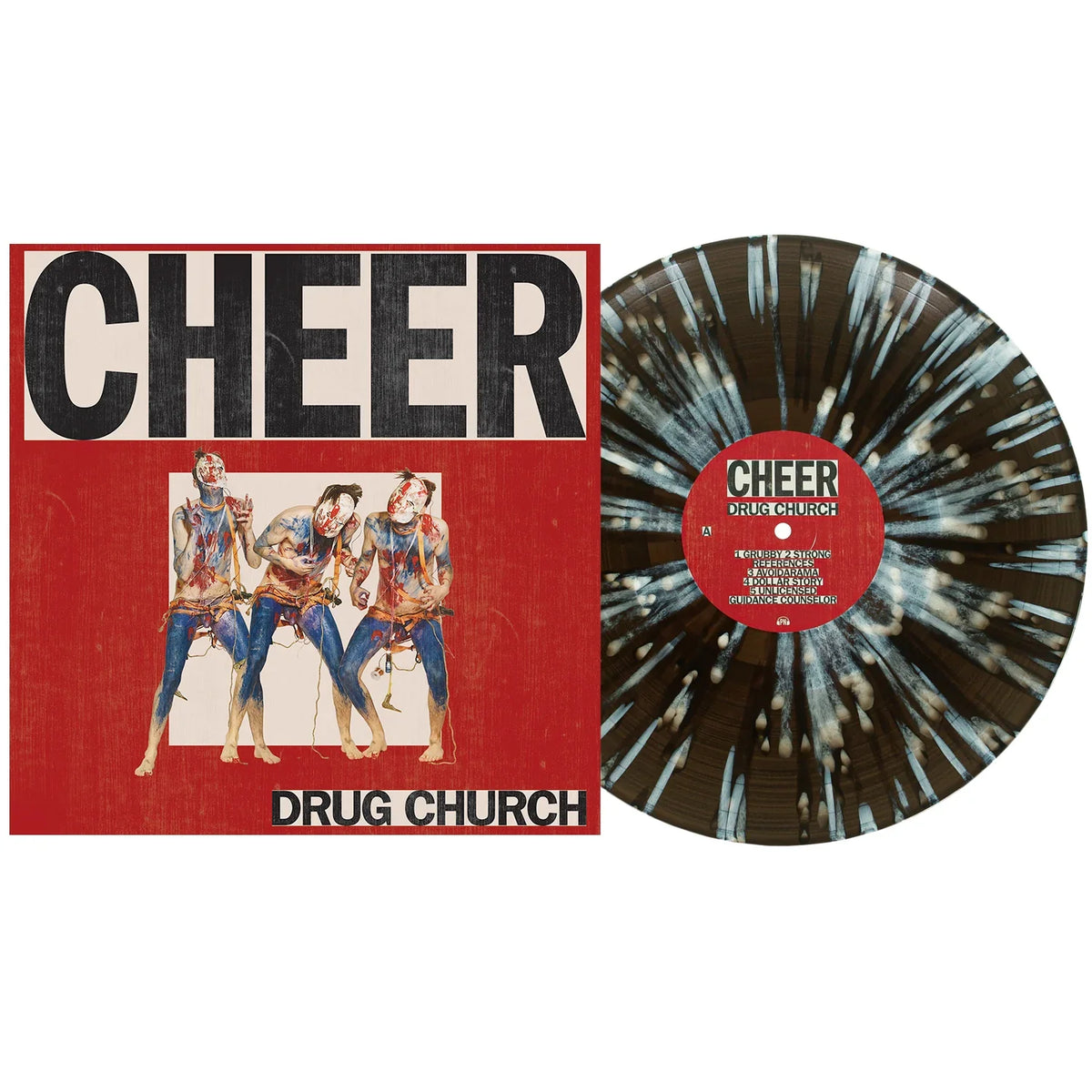 DRUG CHURCH 'CHEER' LP - BLACK ICE/WHITE SPLATTER