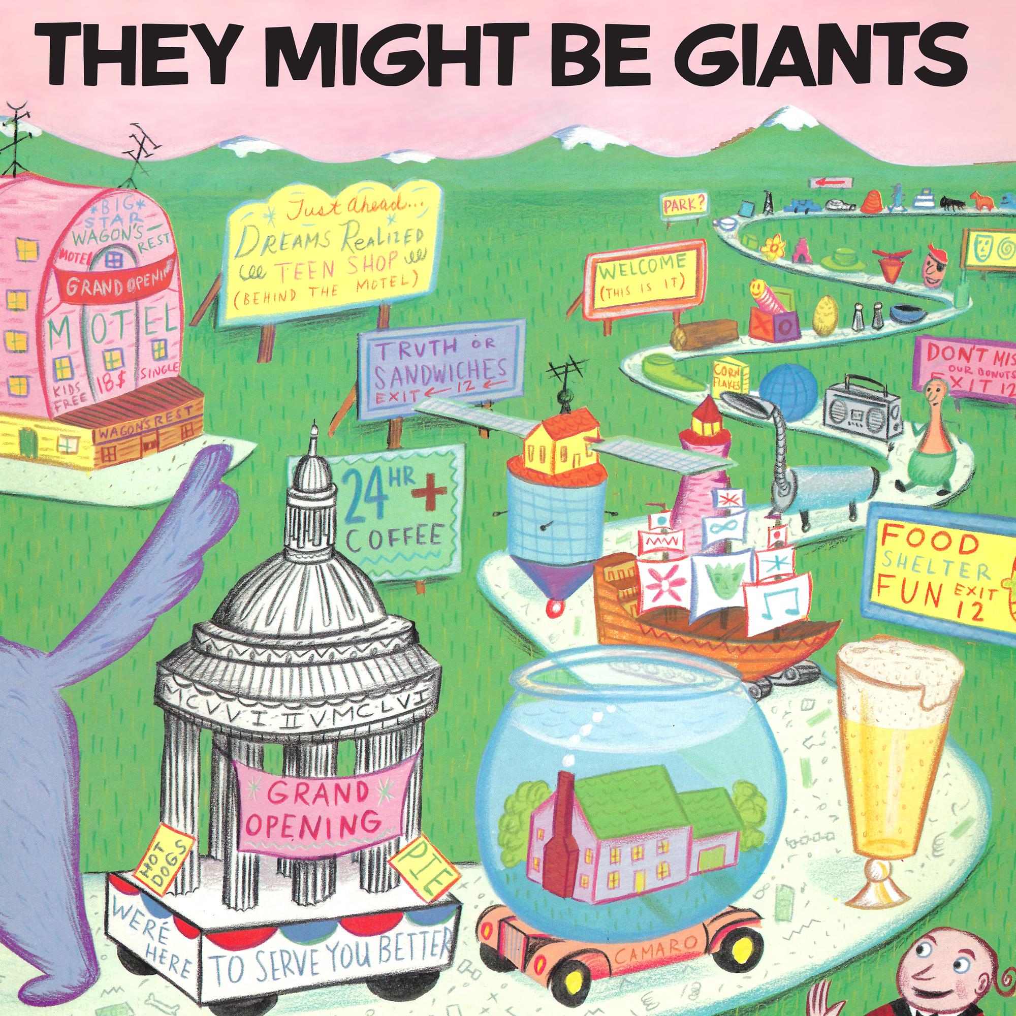 THEY MIGHT BE GIANTS 'THEY MIGHT BE GIANTS' LP - PINK/GREEN