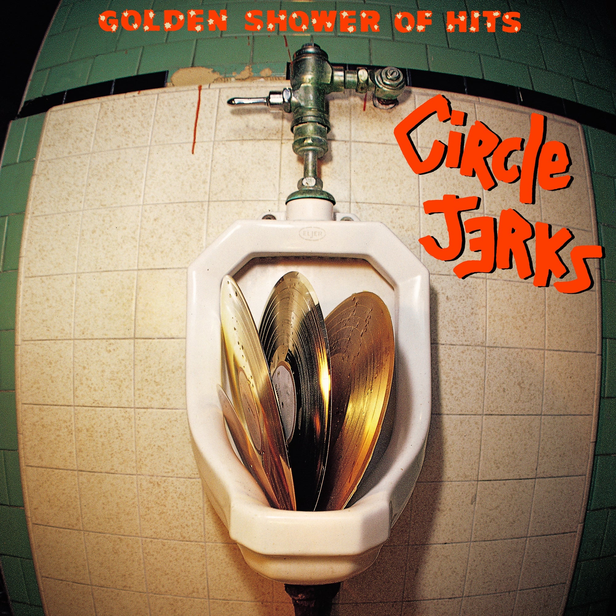 CIRCLE JERKS 'GOLDEN SHOWER OF HITS' LP - TRANSPARENT YELLOW