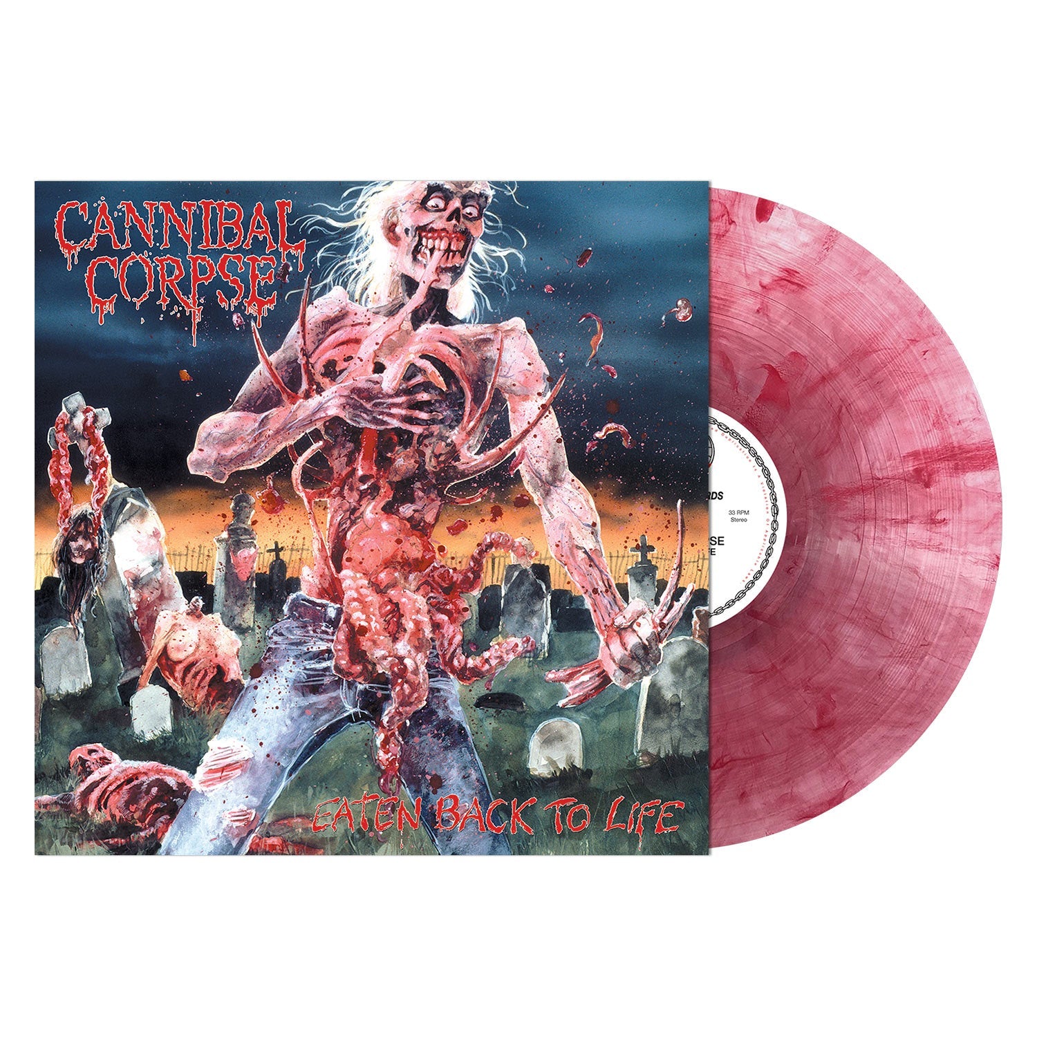 CANNIBAL CORPSE 'EATEN BACK TO LIFE' - LP - BLOODSHOT RED