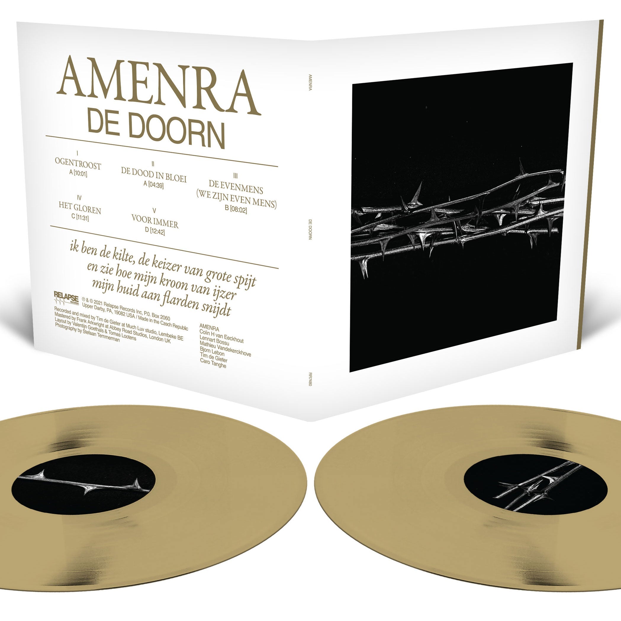 AMENRA ‘DE DOORN’ 2LP - LTD. - TRANSLUCENT GOLD
