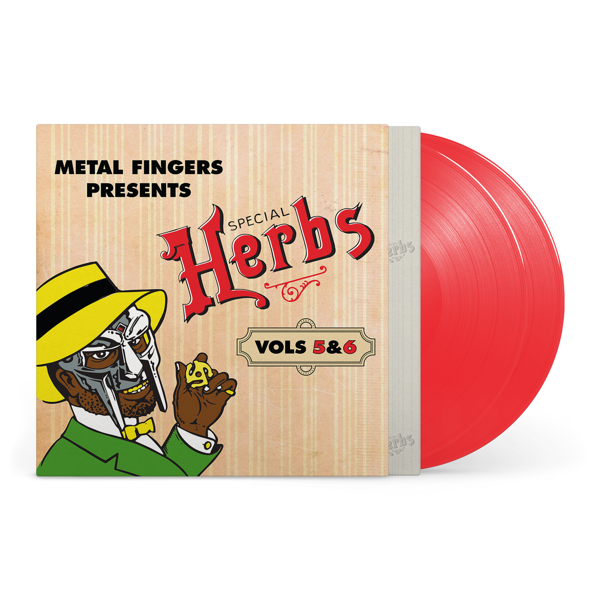 MF DOOM 'METAL FINGERS PRESENTS: SPECIAL HERBS VOL. 5 & 6' 2LP - APPLE RED