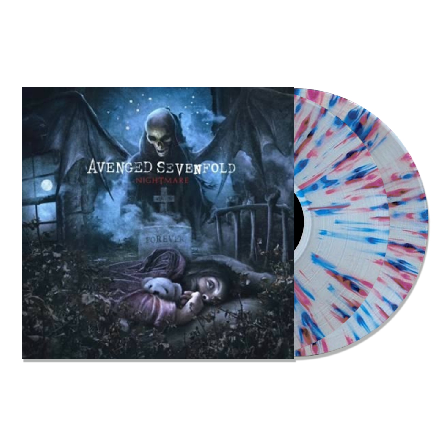 AVENGED SEVENFOLD 'NIGHTMARE' 2LP - EXCLUSIVE - LTD. 500 - CLEAR/PURPLE/BLUE/RED/SPLATTER