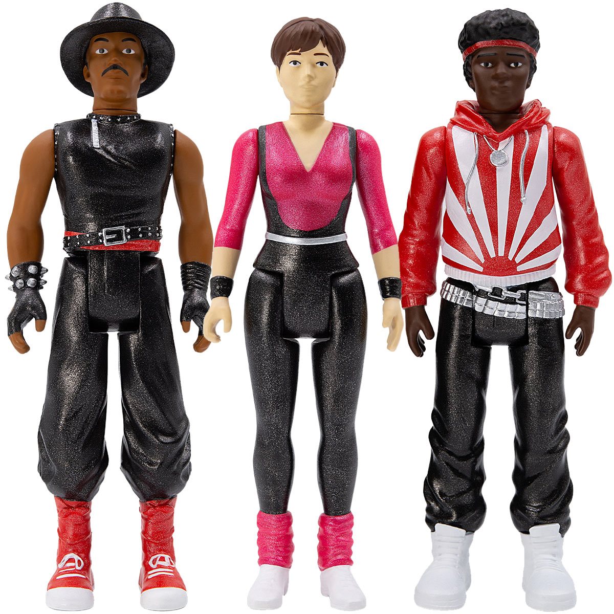 BREAKIN' REACTION FIGURES 'OZONE, SPECIAL K, TURBO 3 PACK - METALLIC
