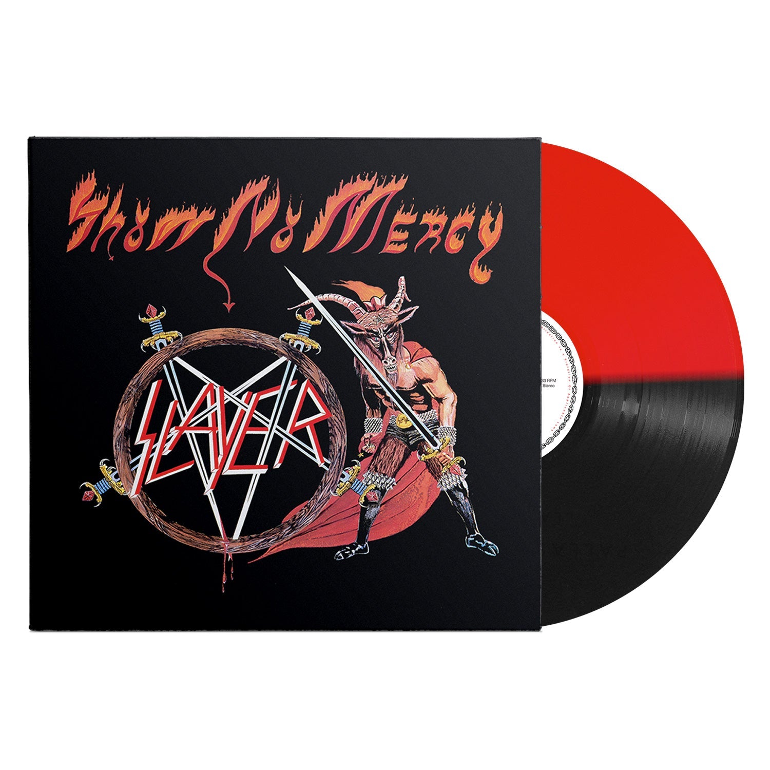 SLAYER 'SHOW NO MERCY' LP - RED/BLACK