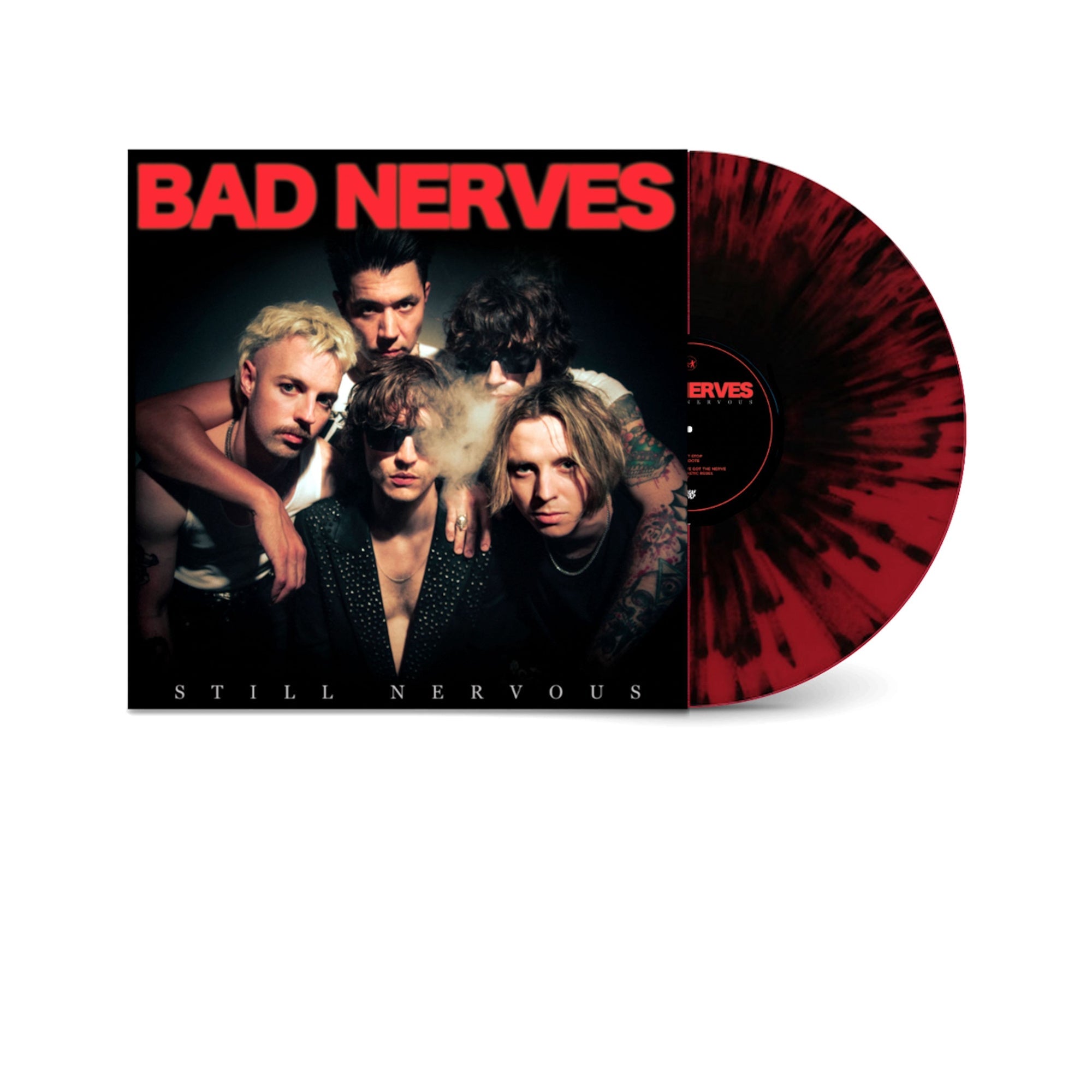 Bad Nerves Still Nervous LP Red Black Splatter