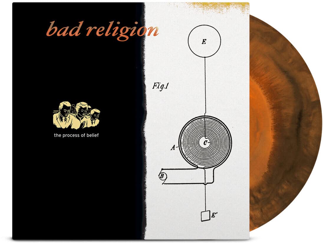 BAD RELIGION 'THE PROCESS OF BELIEF' ANNIVERSARY EDITION LP - ORANGE/BLACK