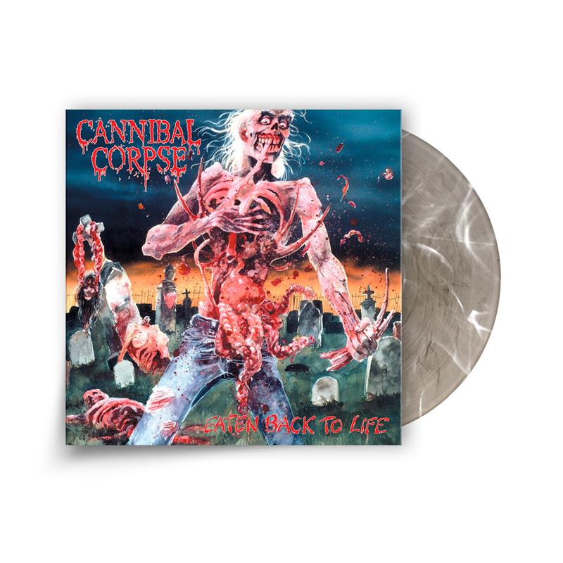 CANNIBAL CORPSE 'EATEN BACK TO LIFE' LP - EXCLUSIVE - LTD. 500 - SMOKY CLEAR/WHITE/SWIRL