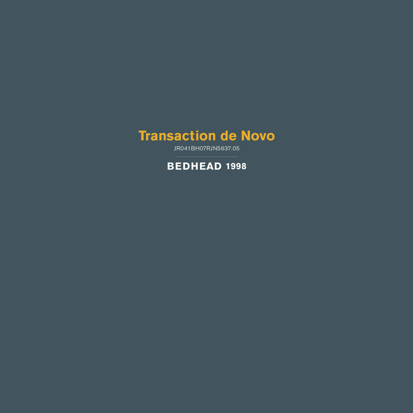 BEDHEAD 'TRANSACTION DE NOVO' LP - GOLD