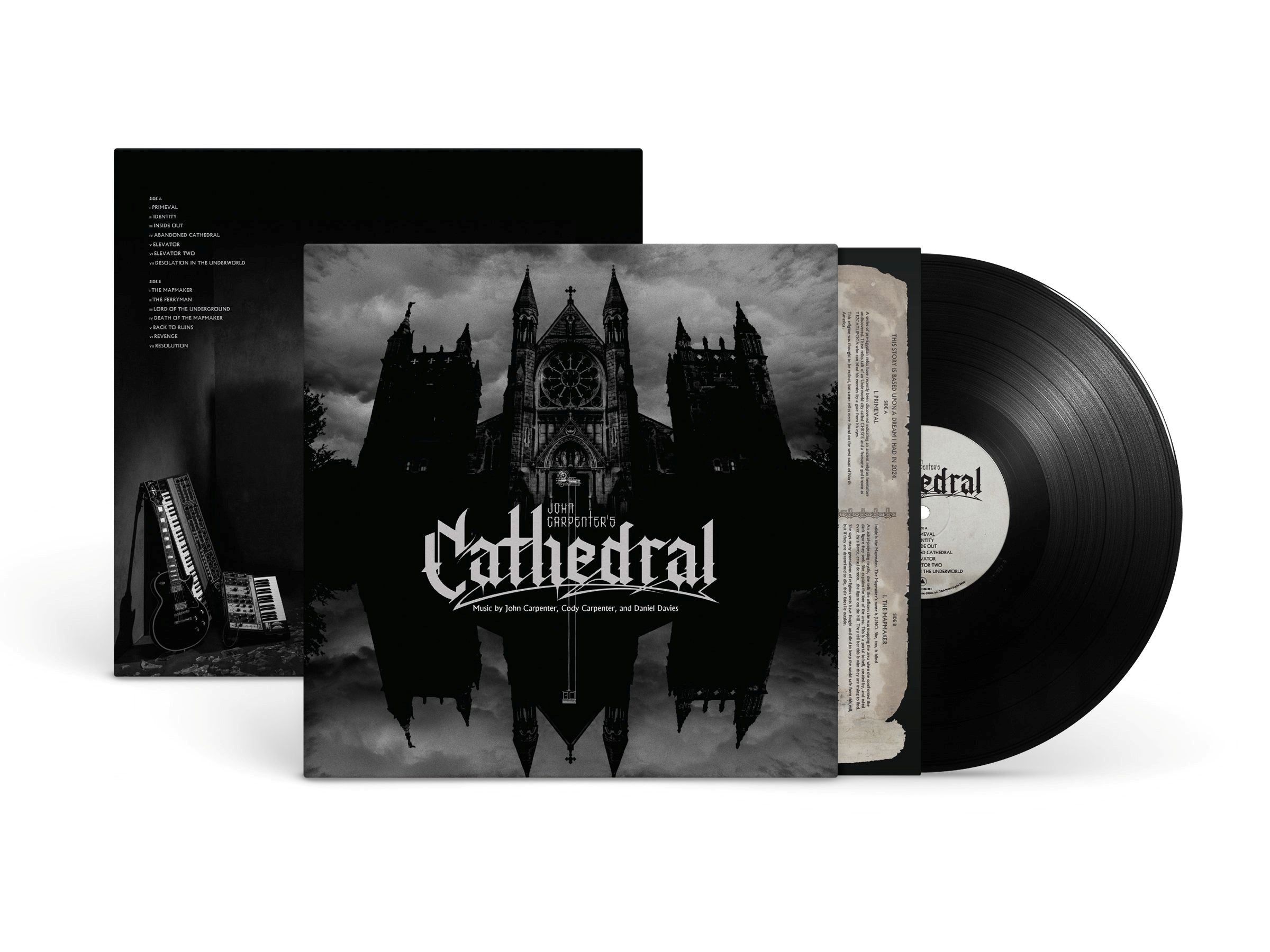 JOHN CARPENTER, CODY CARPENTER, & DANIEL DAVIES 'CATHEDRAL' LP - BLACK