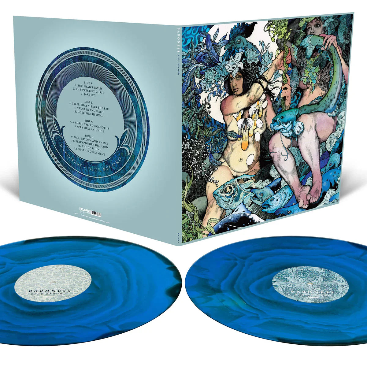 BARONESS 'BLUE RECORD' 2LP - CYAN BLUE/MILKY CLEAR/BLACK RIPPLE