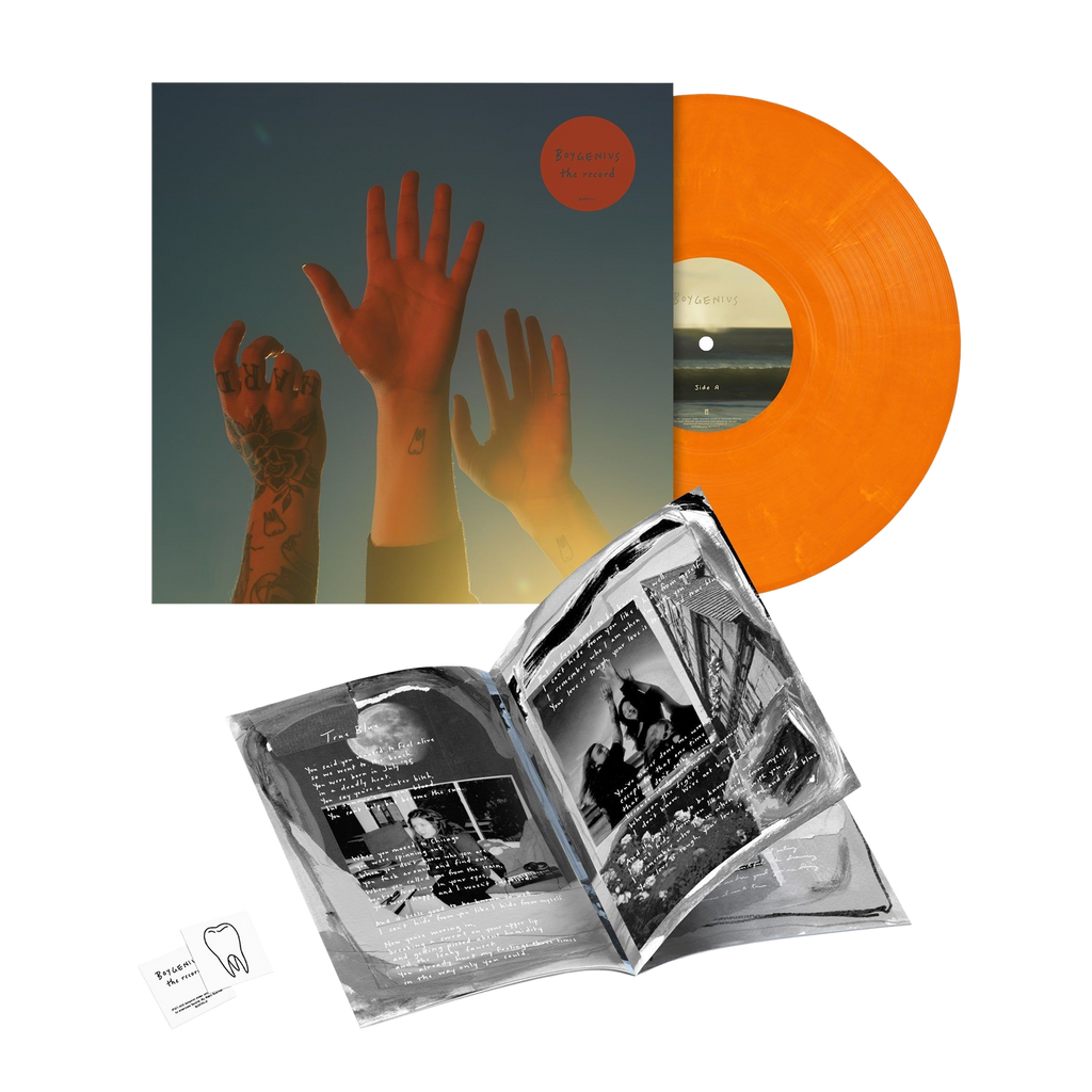 BOYGENIUS 'THE RECORD' LP - JULIEN BAKER, PHOEBE BRIDGERS, AND LUCY DACUS - ORANGE