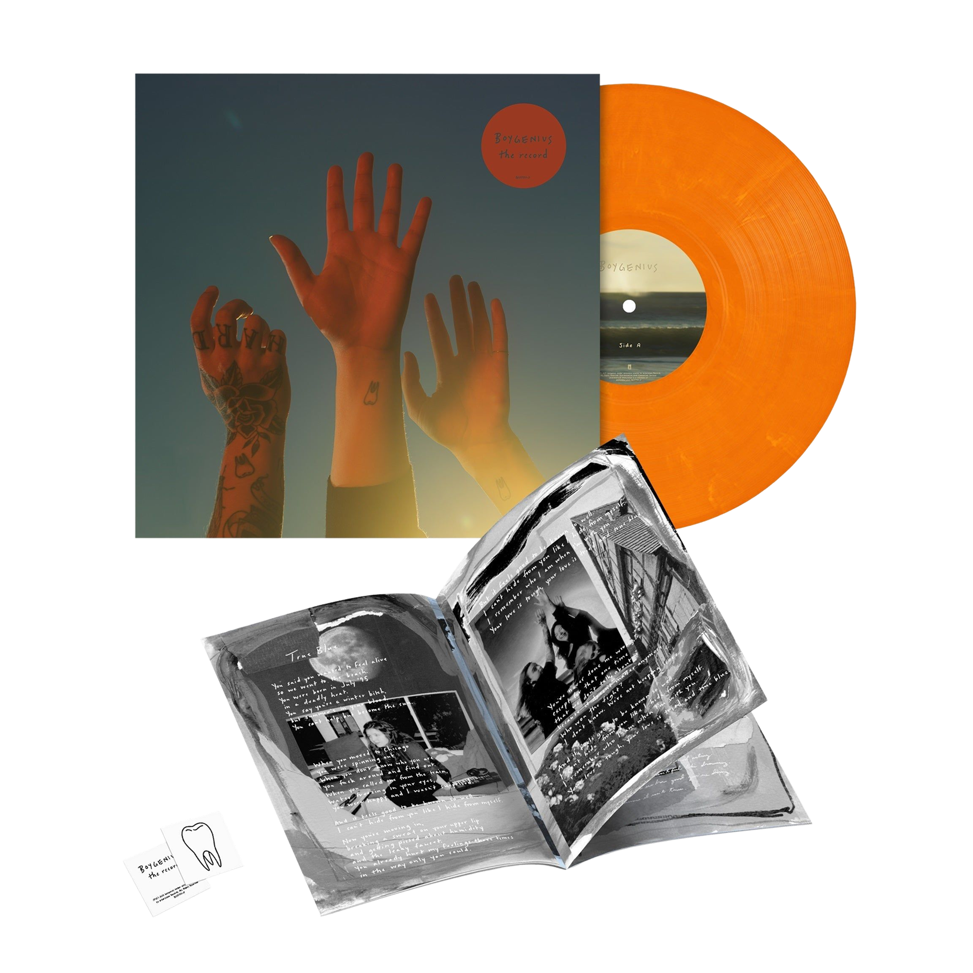 BOYGENIUS 'THE RECORD' LP - JULIEN BAKER, PHOEBE BRIDGERS, AND LUCY DACUS - ORANGE