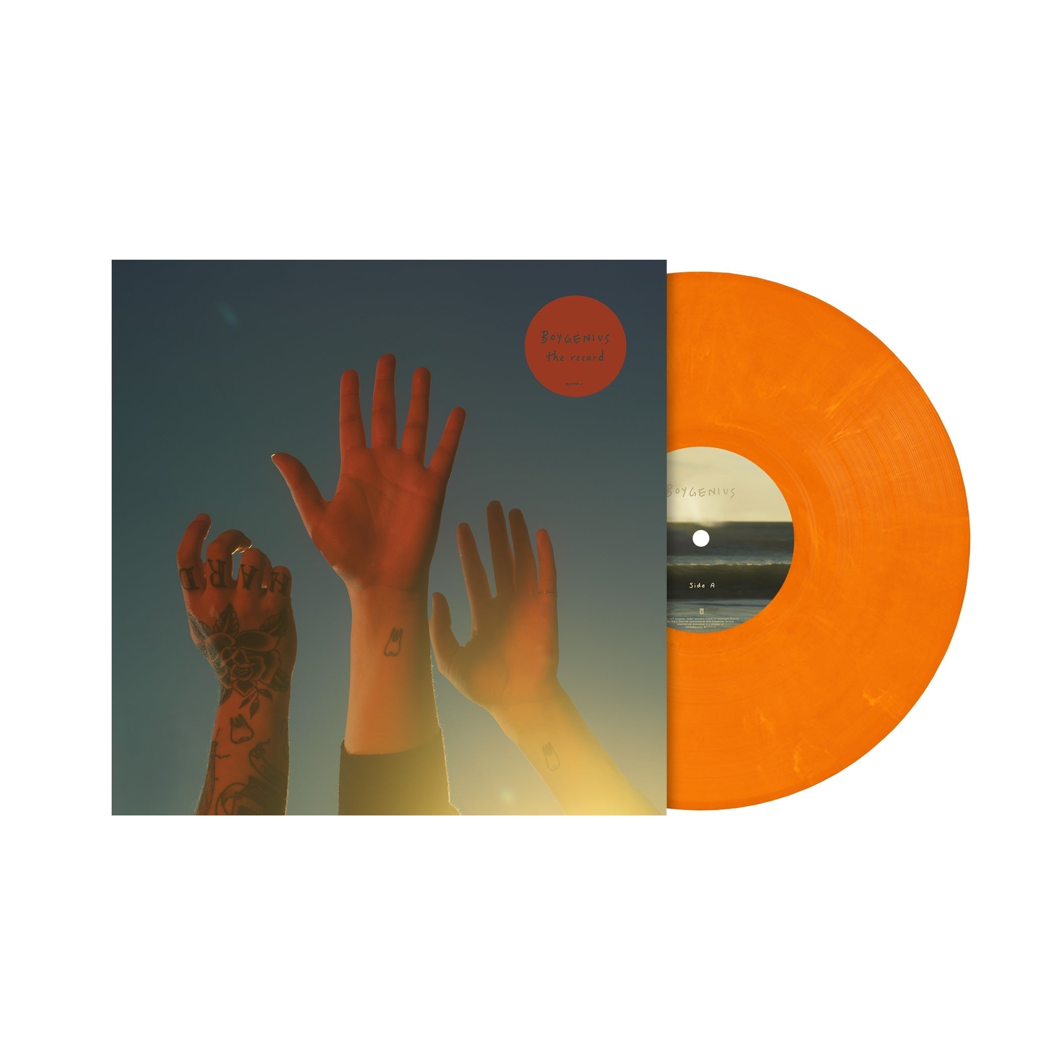 BOYGENIUS 'THE RECORD' LP - JULIEN BAKER, PHOEBE BRIDGERS, AND LUCY DACUS - ORANGE