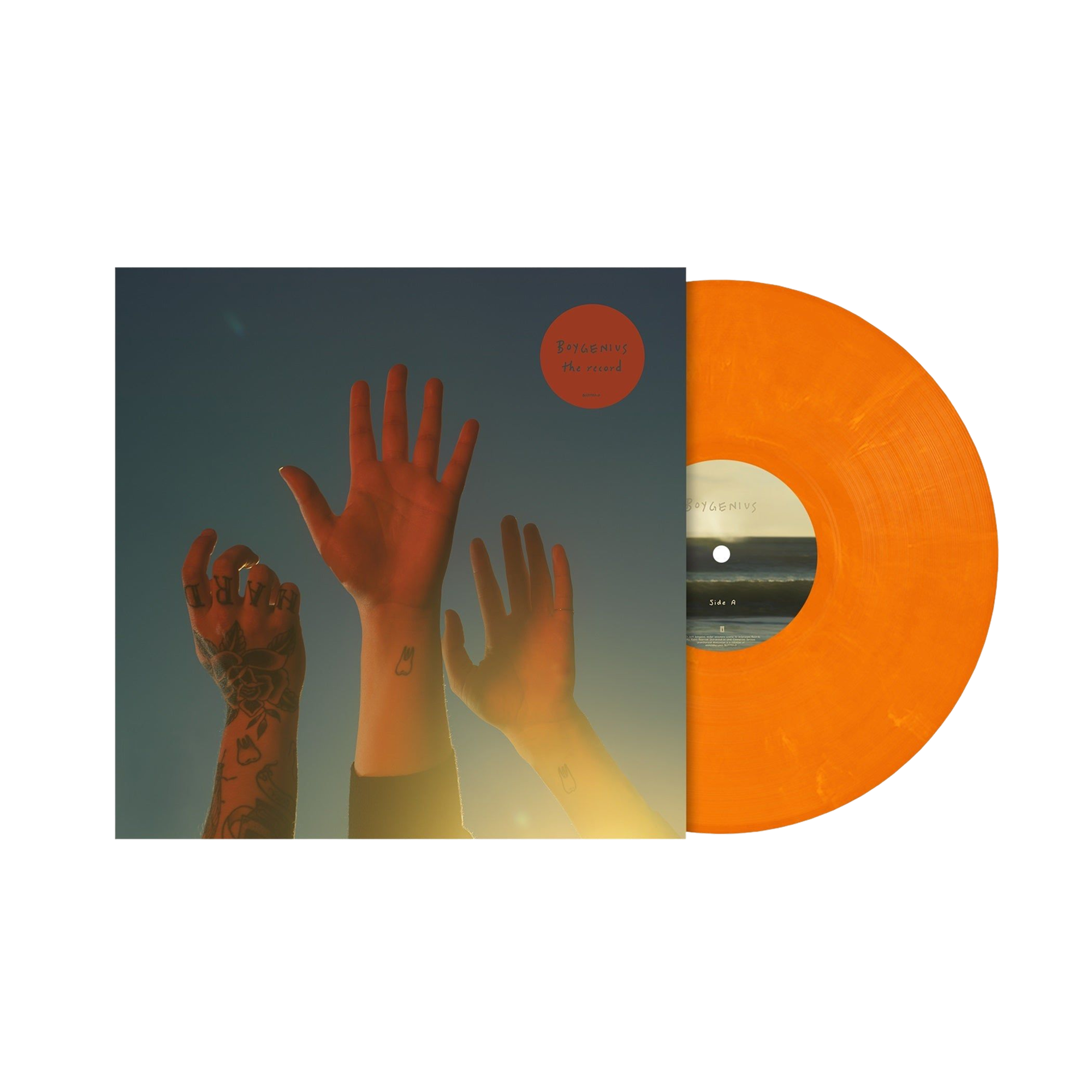 BOYGENIUS 'THE RECORD' LP - JULIEN BAKER, PHOEBE BRIDGERS, AND LUCY DACUS - ORANGE