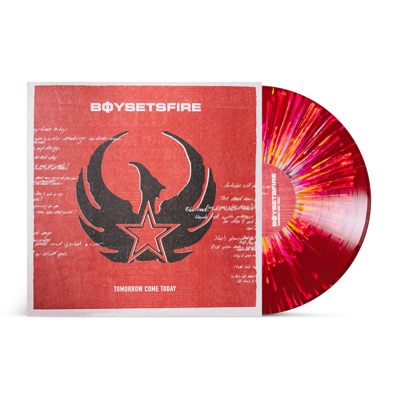 BOYSETSFIRE 'TOMORROW COME TODAY' 12" EP - RAINBOW RED SPLATTER