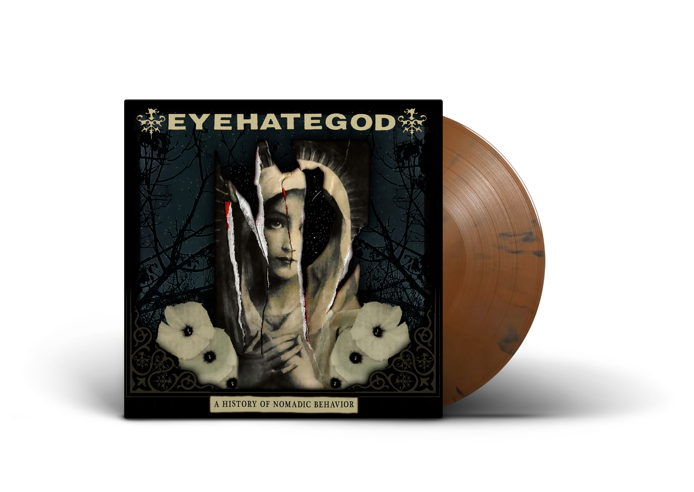 EYEHATEGOD ‘A HISTORY OF NOMADIC BEHAVIOR’ LP - LTD. 300 - BROWN SWIRL