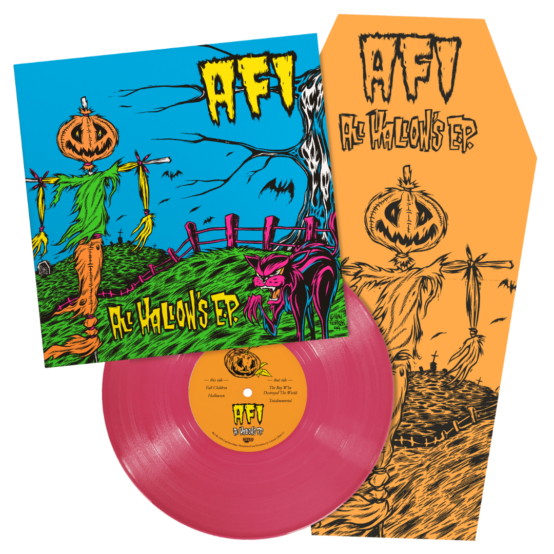 AFI 'ALL HALLOW'S' 10" 25TH ANNIVERSARY EP - PINK