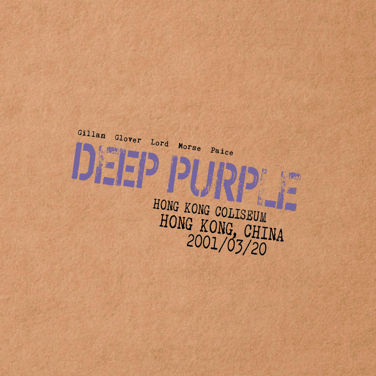 DEEP PURPLE 'LIVE IN HONG KONG' 3LP - LTD. - PURPLE MARBLE