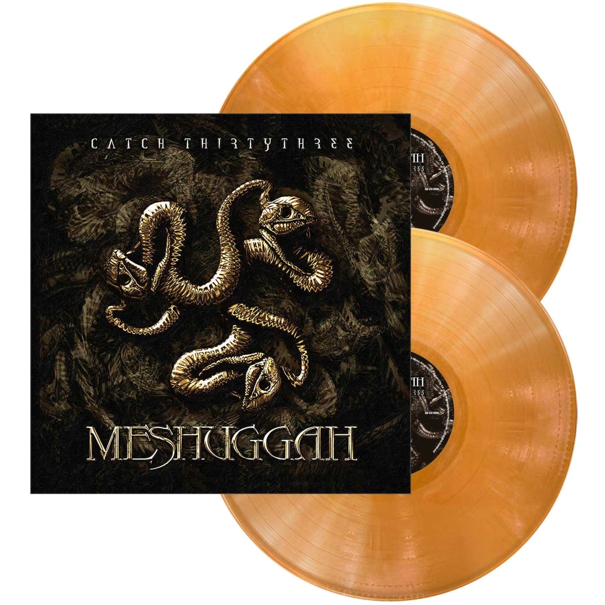 MESHUGGAH 'CATCH THIRTYTHREE' 20TH ANNIVERSARY 2LP - REMASTERED - GOLD/WHITE/MARBLE