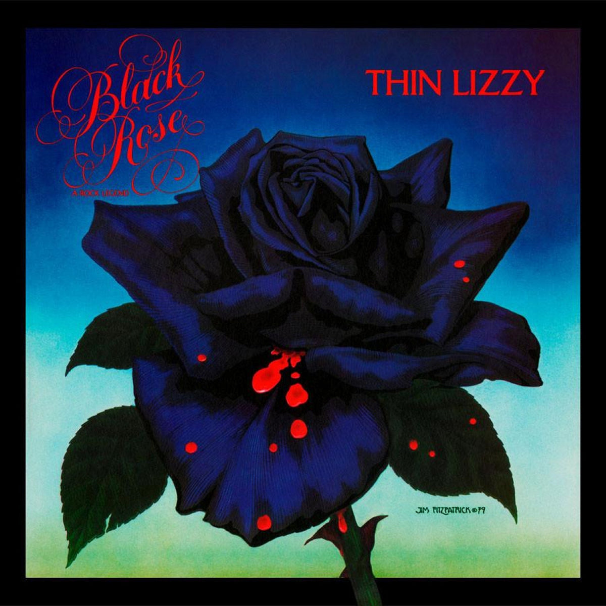 THIN LIZZY 'BLACK ROSE - A ROCK LEGEND' LP - LTD. - CLEAR BLUE