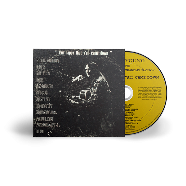 NEIL YOUNG 'DOROTHY CHANDLER PAVILION 1971' CD