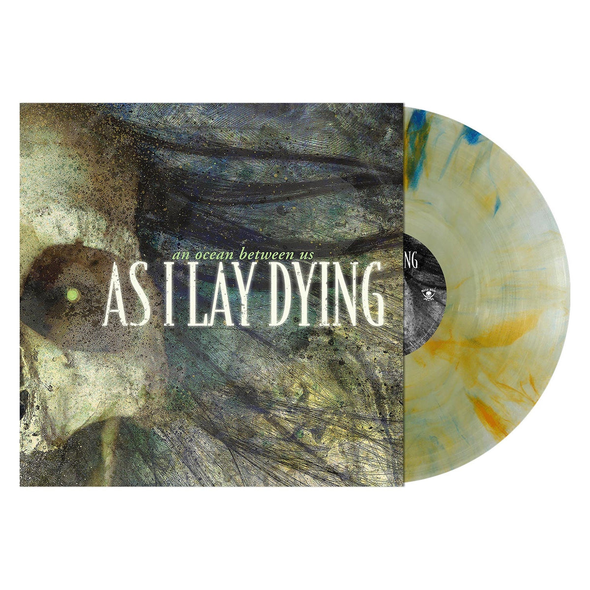 AS I LAY DYING 'AN OCEAN BETWEEN US' LP - YELLOW/BLUE/SMOKE
