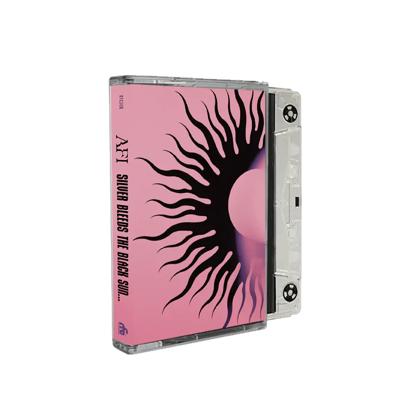 AFI ‘SILVER BLEEDS THE BLACK SUN…’ CASSETTE - CLEAR/BLACK