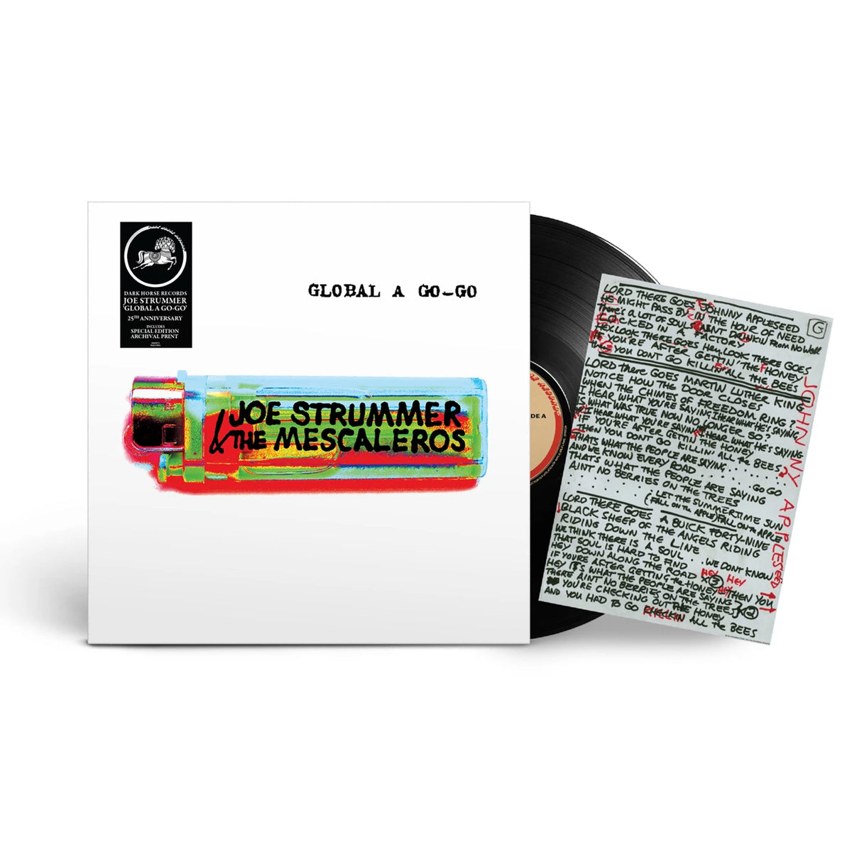 JOE STRUMMER & THE MESCALEROS 'GLOBAL A GO-GO' 25TH ANNIVERSARY 2LP