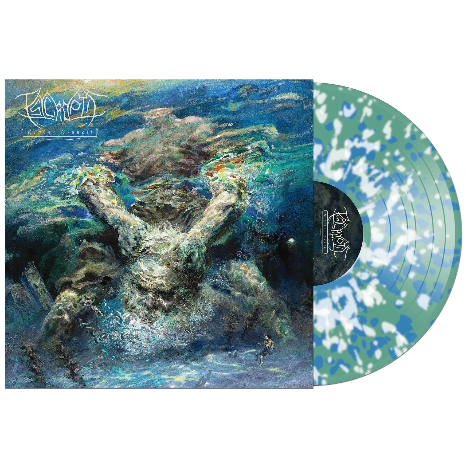 PSYCROPTIC 'DIVINE COUNCIL' LP - CLEAR/BLUE/SEA GREEN/WHITE/SPLATTER