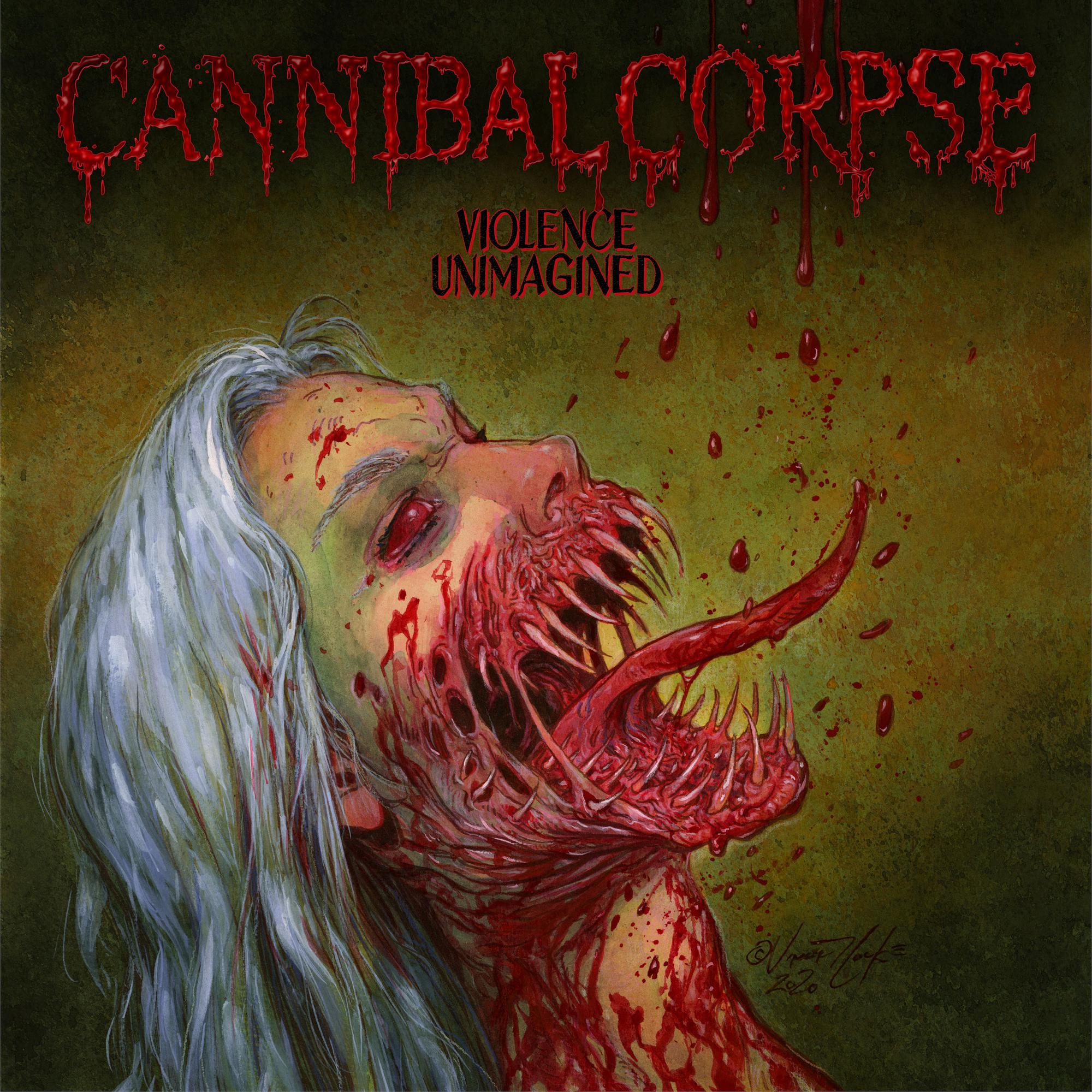 CANNIBAL CORPSE 'VIOLENCE UNIMAGINED' LP - CLEAR/BLUE