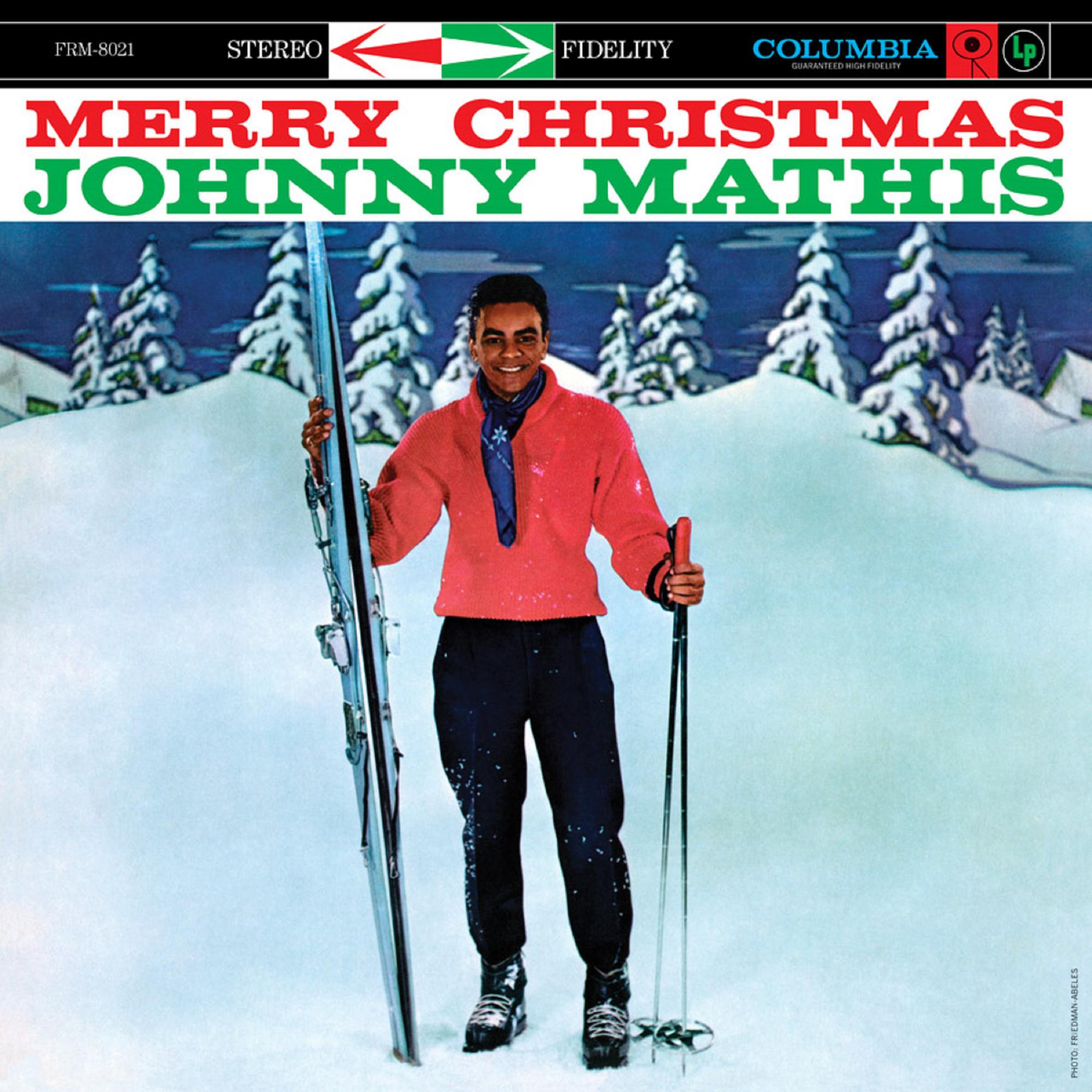 JOHNNY MATHIS 'MERRY CHRISTMAS' LP - CHRISTMAS RED