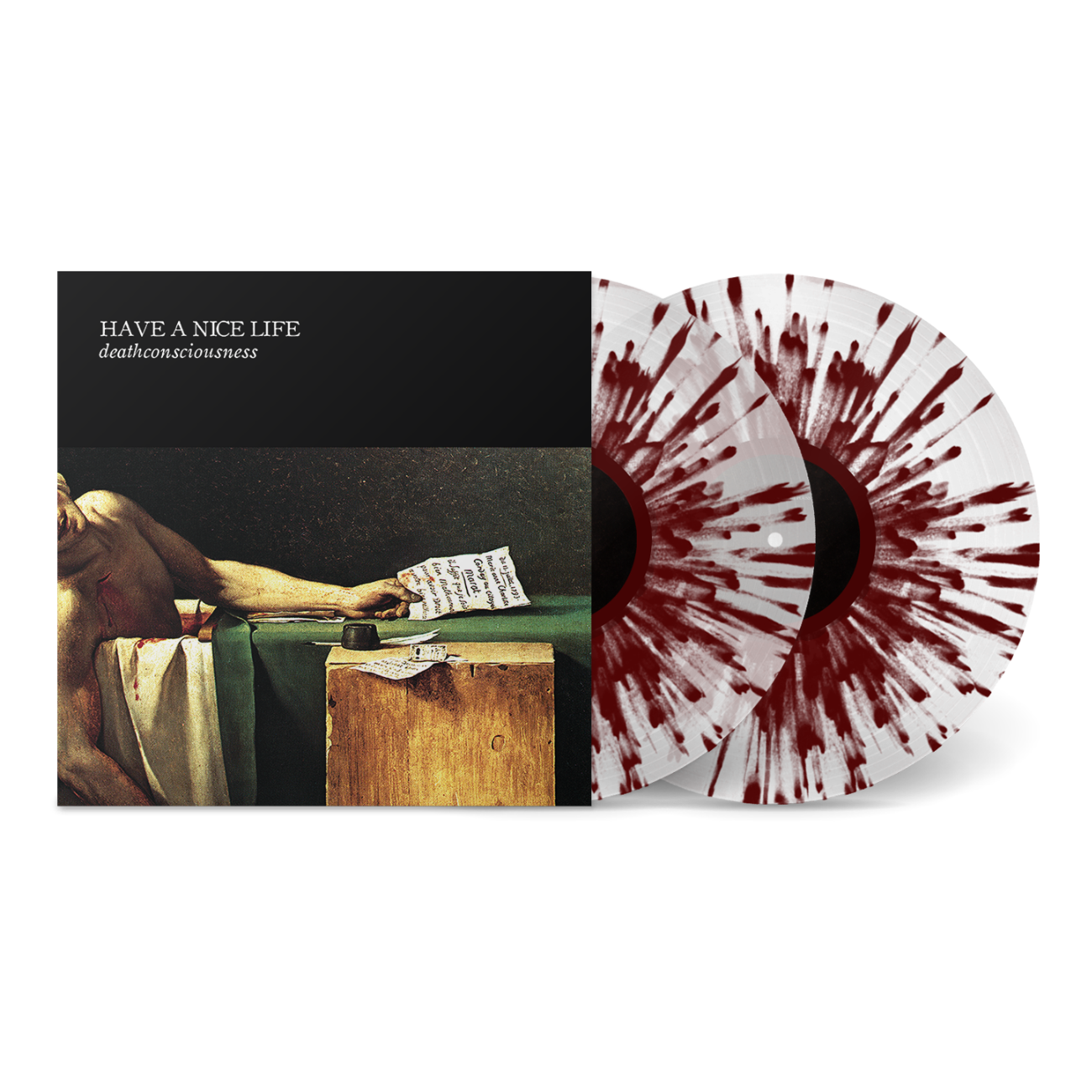HAVE A NICE LIFE ‘DEATHCONSCIOUSNESS’ 2LP - EXCLUSIVE - LTD. 300 - CLEAR/OXBLOOD/SPLATTER