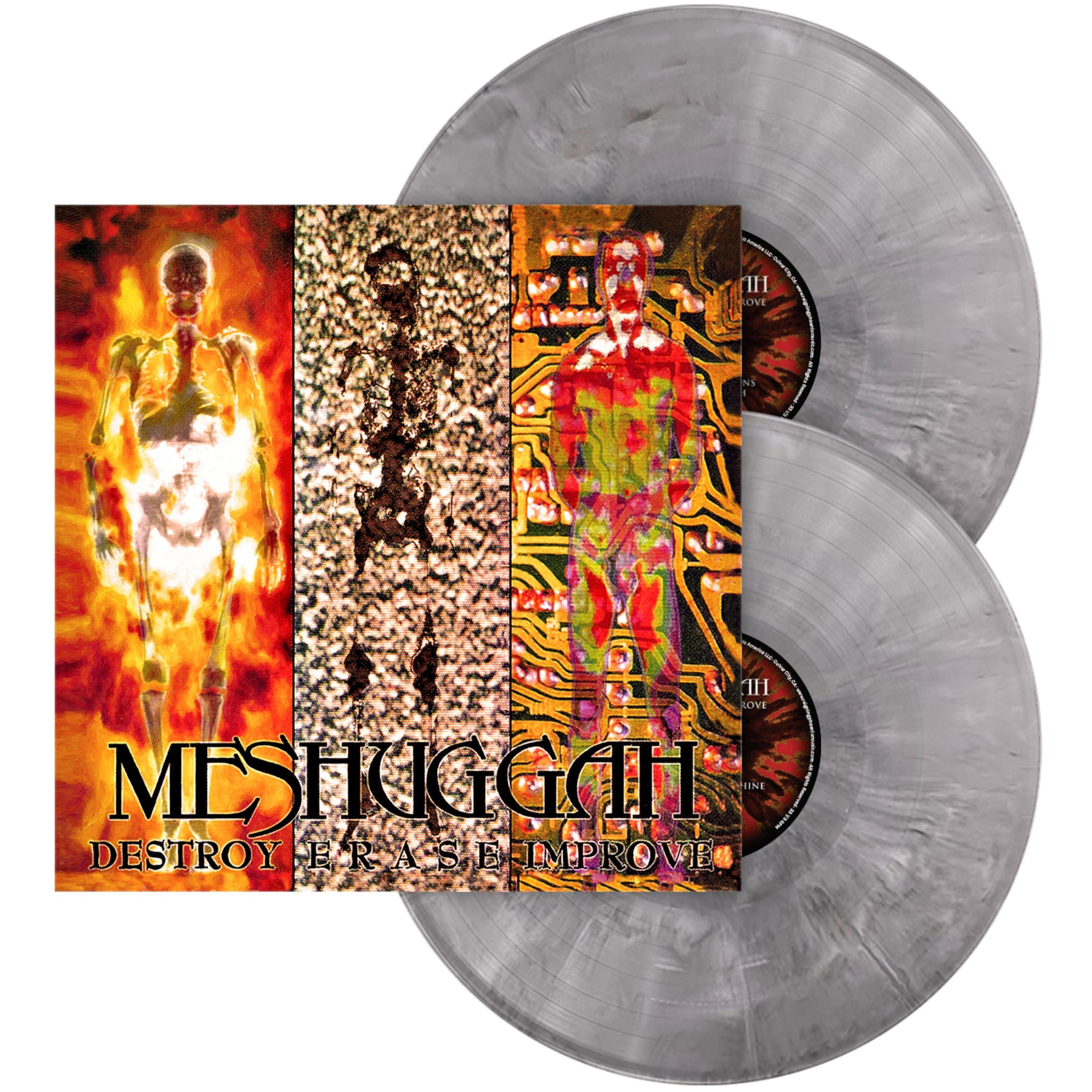 MESHUGGAH 'DESTROY ERASE IMPROVE' 30TH ANNIVERSARY 2LP - REMASTERED - GRAY/BLACK/WHITE/MARBLE