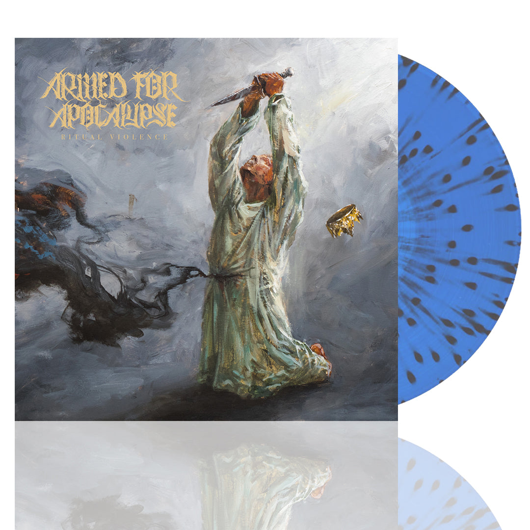 ARMED FOR APOCALYPSE 'RITUAL VIOLENCE' LP - BLUE/BLACK/SPLATTER