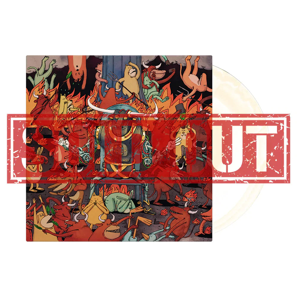 DANCE GAVIN DANCE ‘AFTERBURNER’ LP - EXCLUSIVE - LTD. 666 - WHITE/BONE