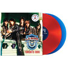 L.A. GUNS 'TORONTO 1990' LP - RED/BLUE
