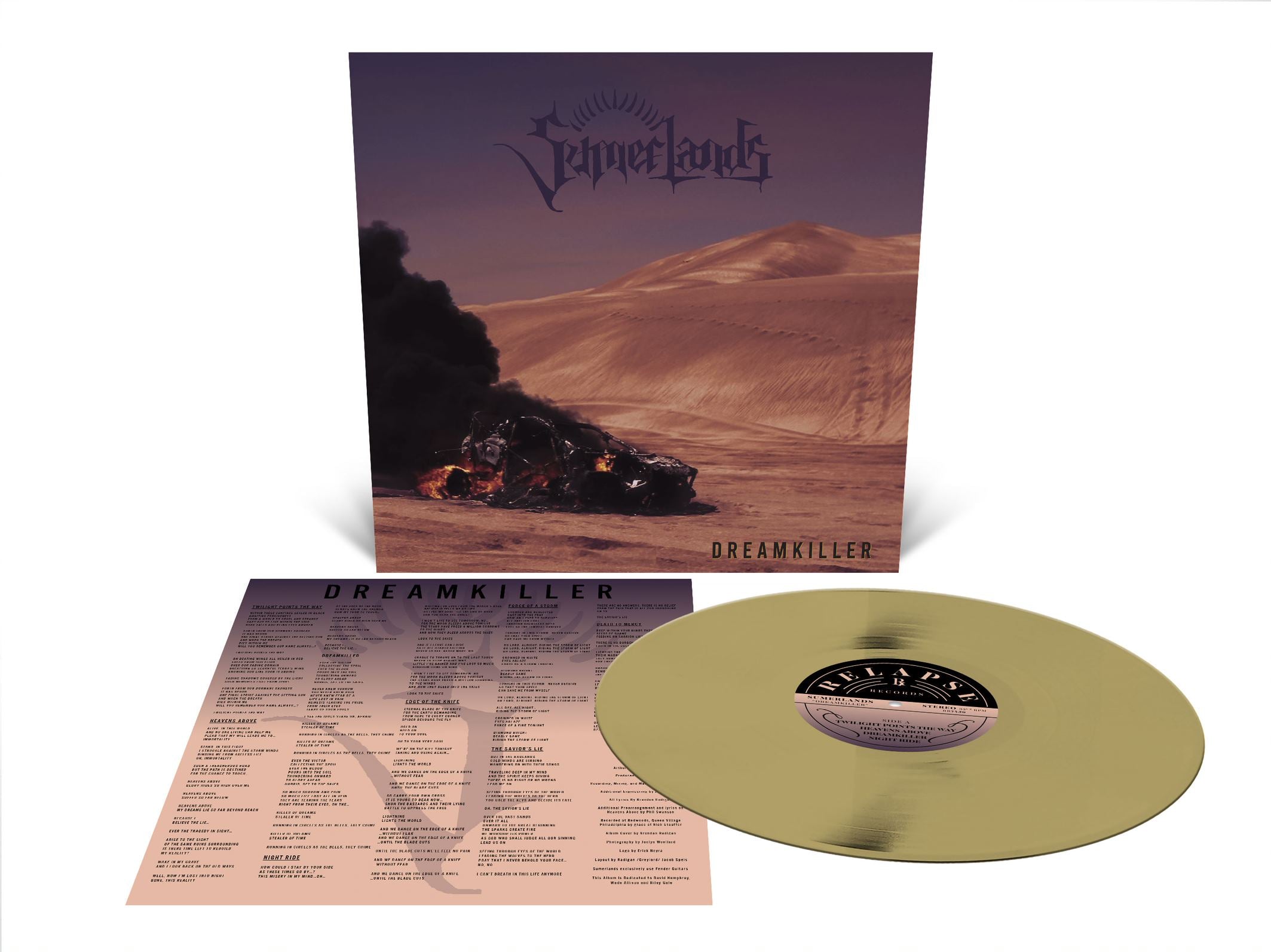 SUMERLANDS ‘DREAMKILLER’ LP - EXCLUSIVE - LTD. 200 - GOLD