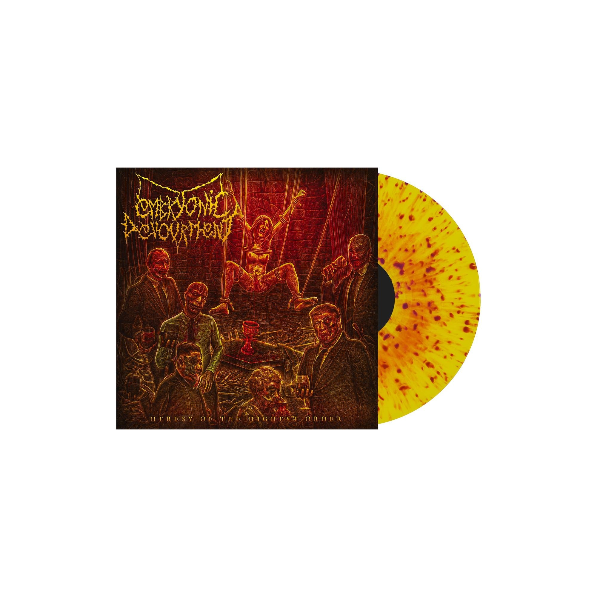 EMBRYONIC DEVOURMENT 'HERESY OF THE HIGHEST ORDER' LP - VOMIT SPLATTER