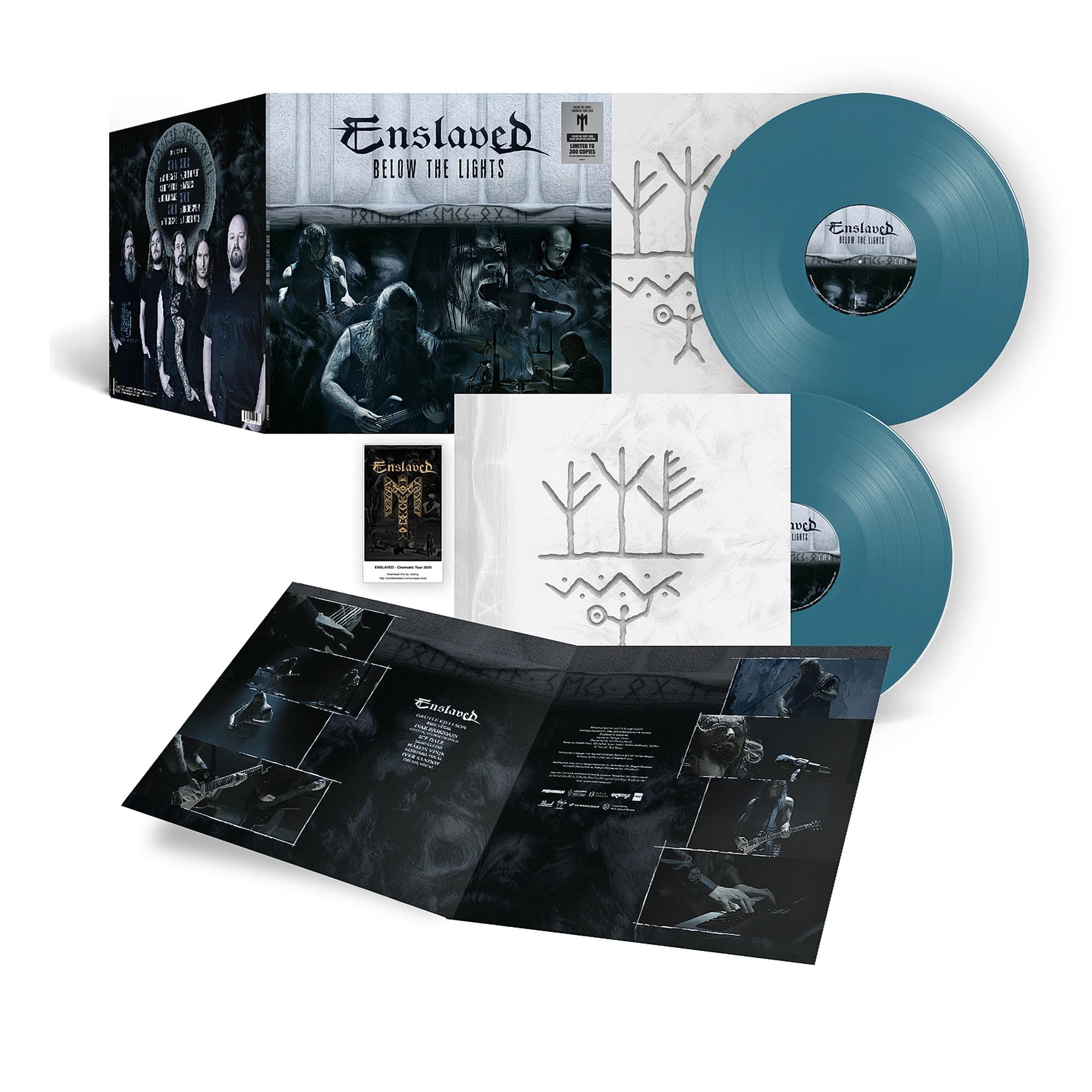 ENSLAVED 'BELOW THE LIGHTS' (CINEMATIC TOUR 2020) 2LP - AQUA BLUE