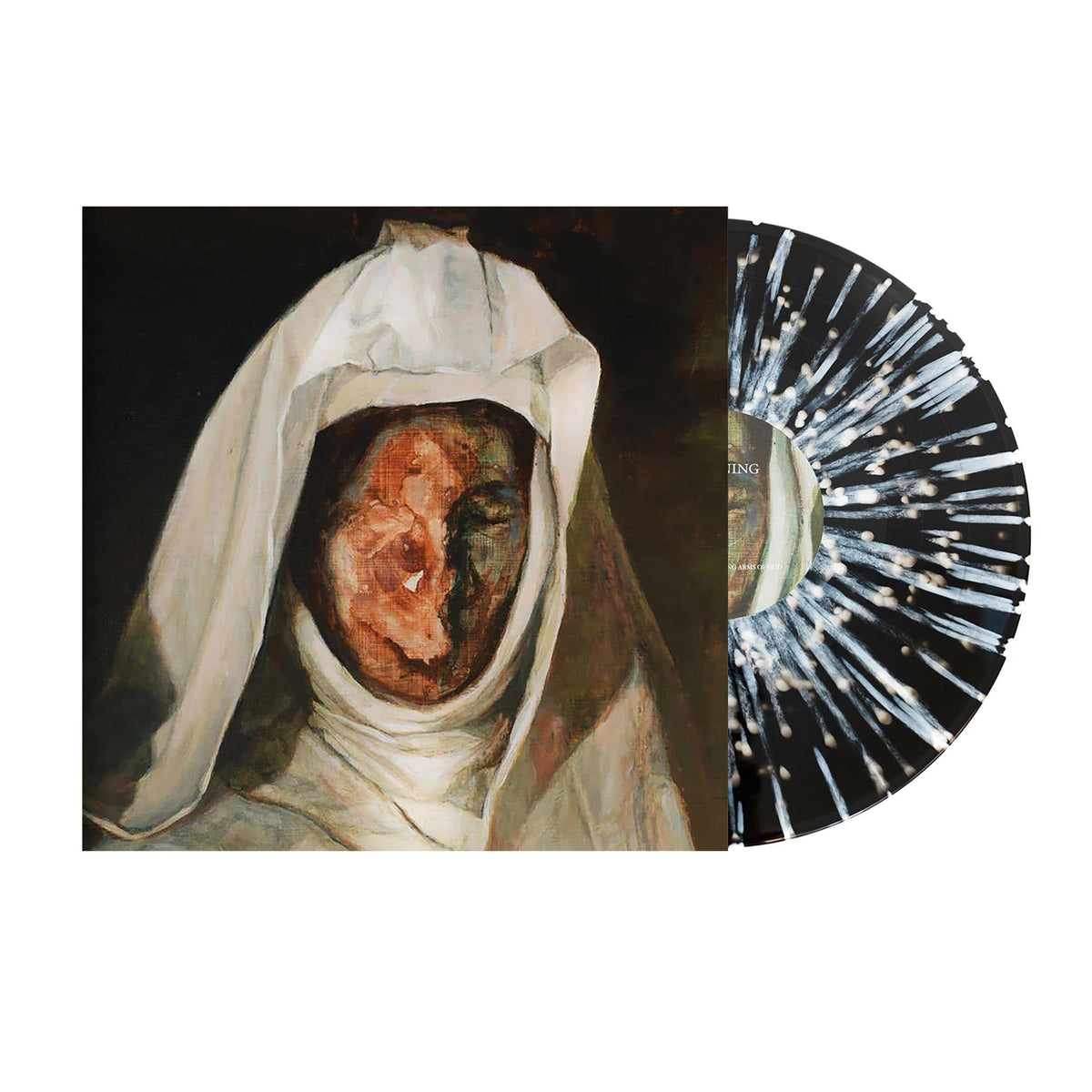 END 'FROM THE UNFORGIVING ARMS OF GOD' LP - TRANSPARENT BLACK/OPAQUE WHITE/HEAVY SPLATTER