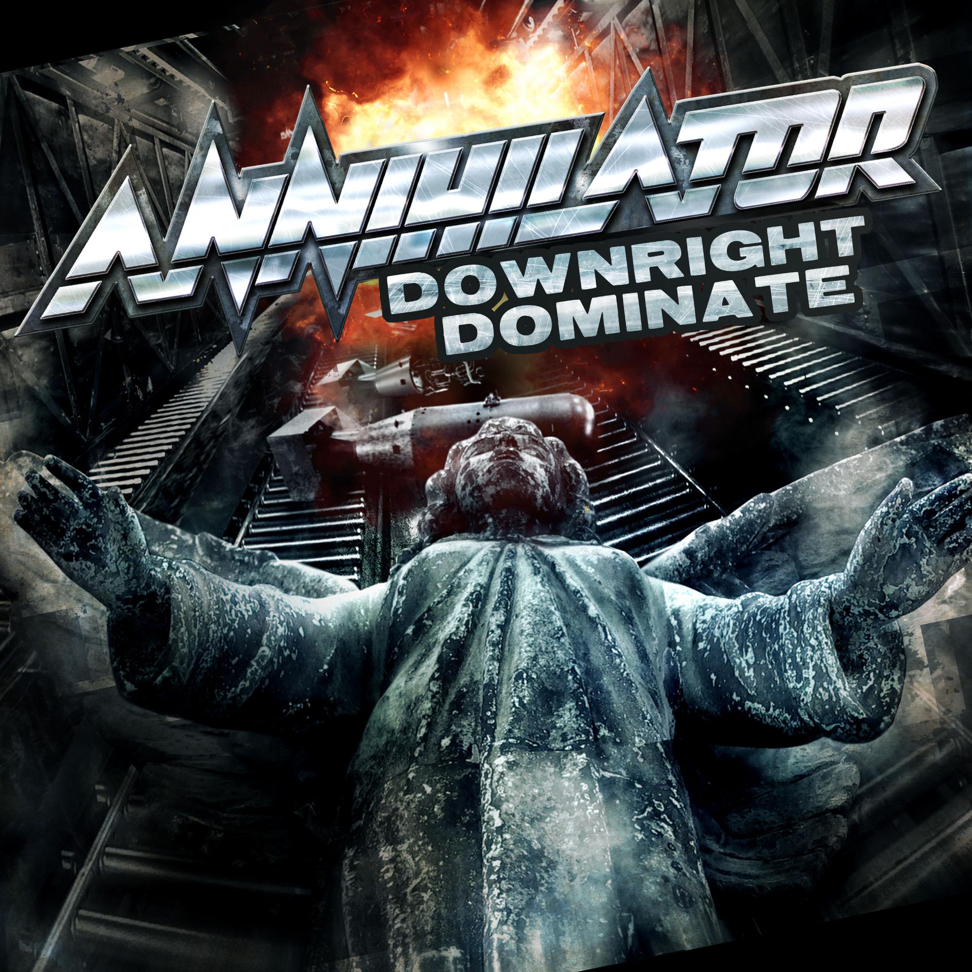 ANNIHILATOR 'DOWNRIGHT DOMINATE' 7" SINGLE - LTD. - CRYSTAL CLEAR