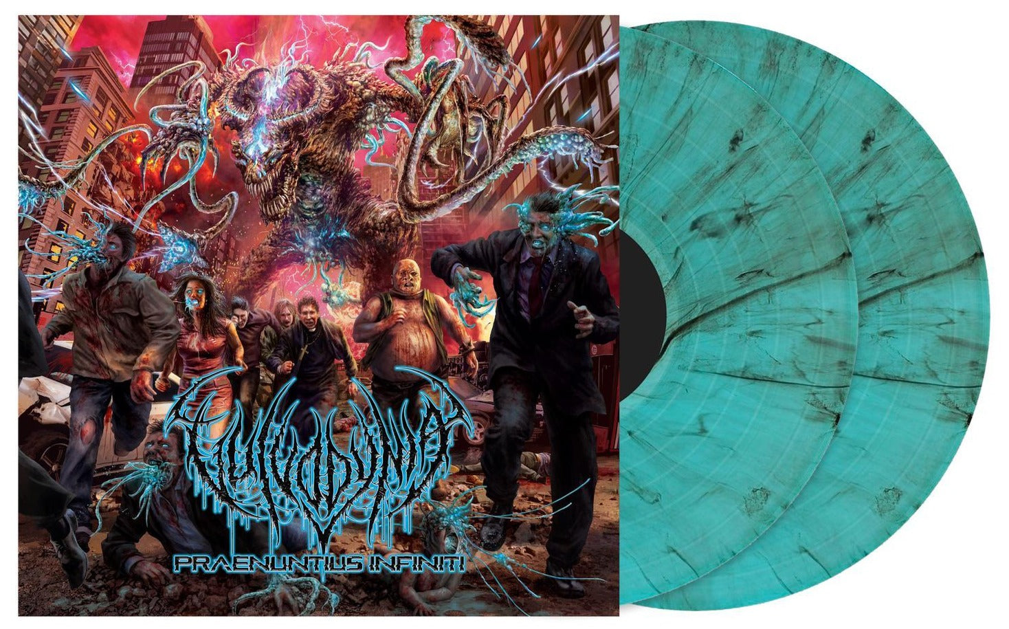 VULVODYNIA 'PRAENUNTIUS INFINITI' 2LP - GREEN/BLACK/BURST
