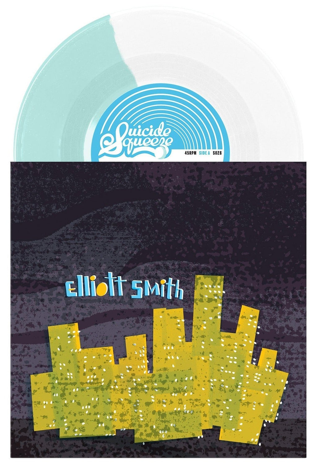 ELLIOTT SMITH 'PRETTY (UGLY BEFORE)' 7" LITD. - WHITE/BLUE